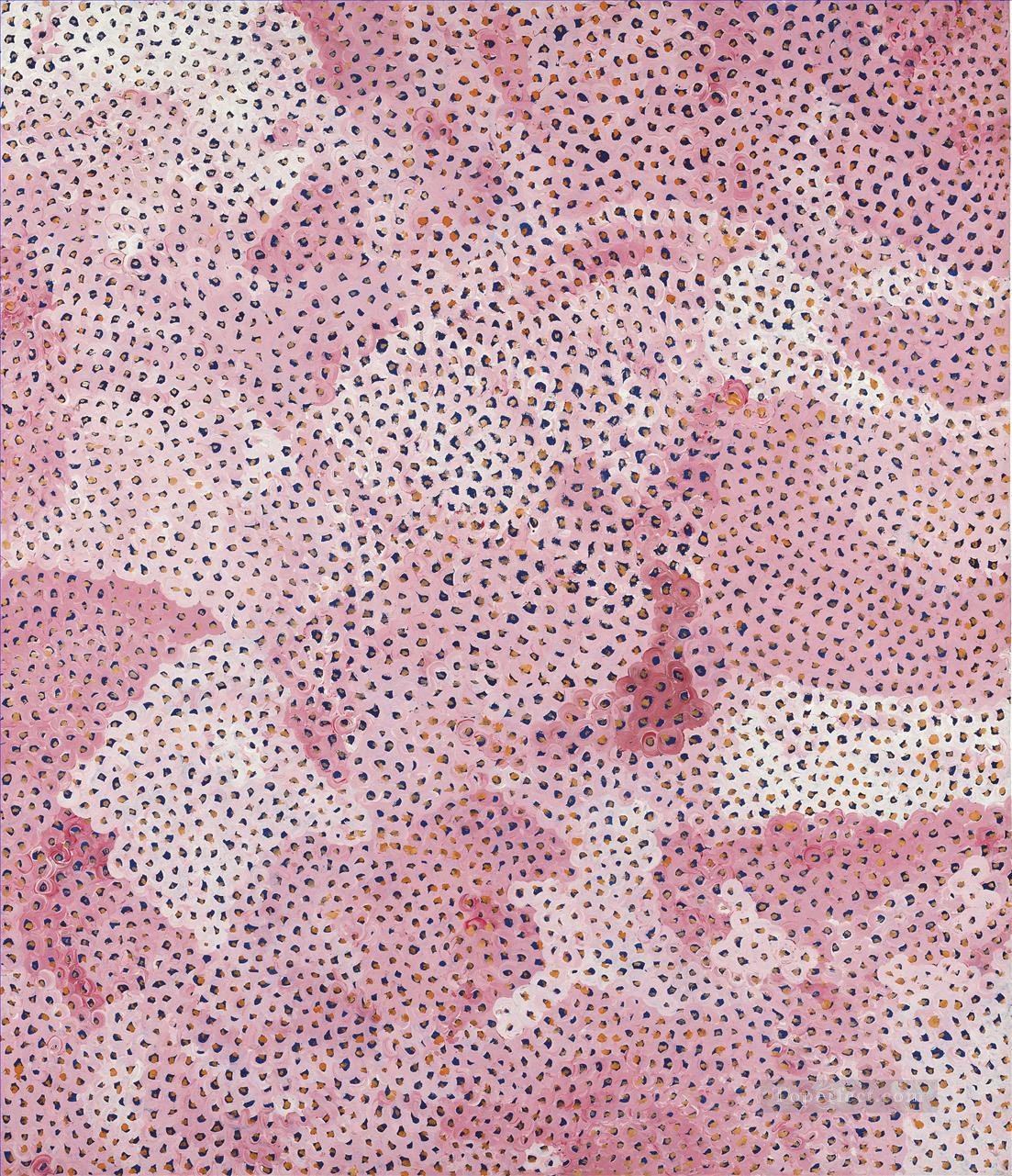 Infinity Nets pink Yayoi Kusama Pop art minimalism feminist Oil Paintings